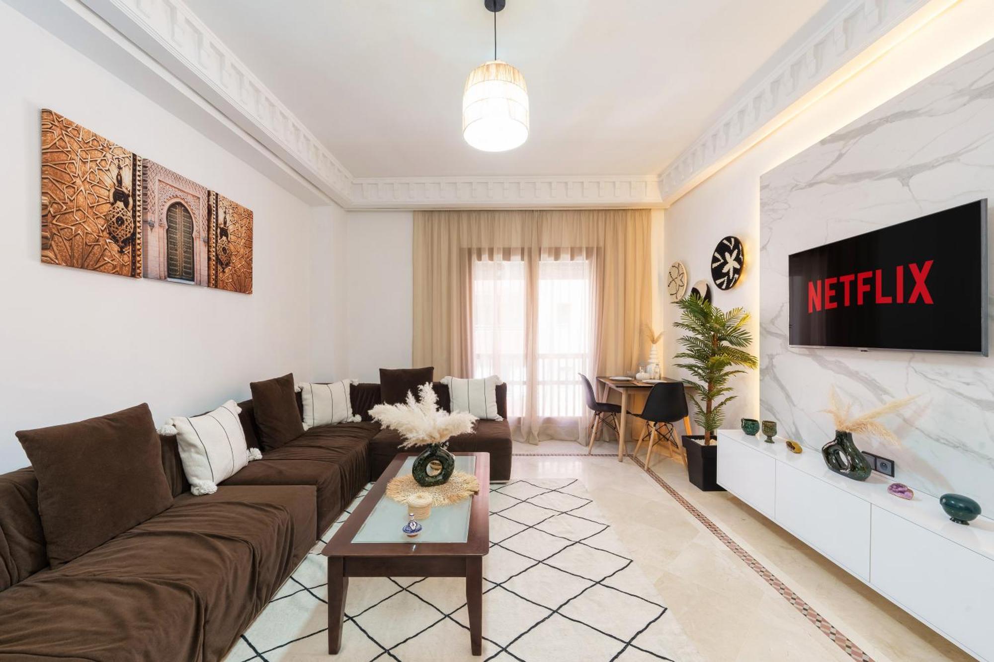 Appartement Chic Gueliz Plaza Avec Vue مراكش المظهر الخارجي الصورة