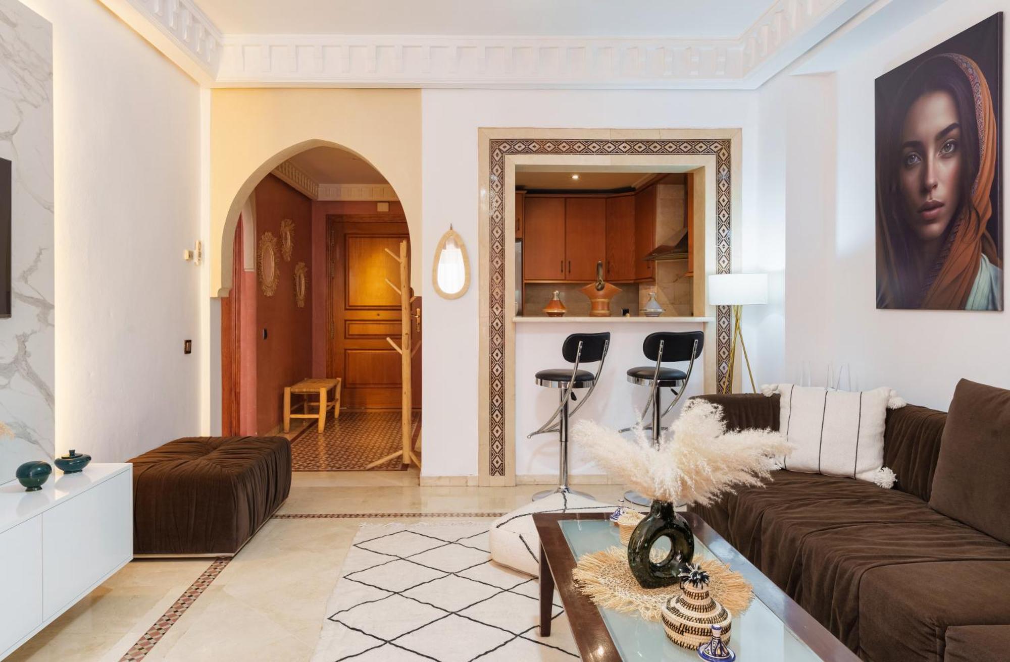 Appartement Chic Gueliz Plaza Avec Vue مراكش المظهر الخارجي الصورة