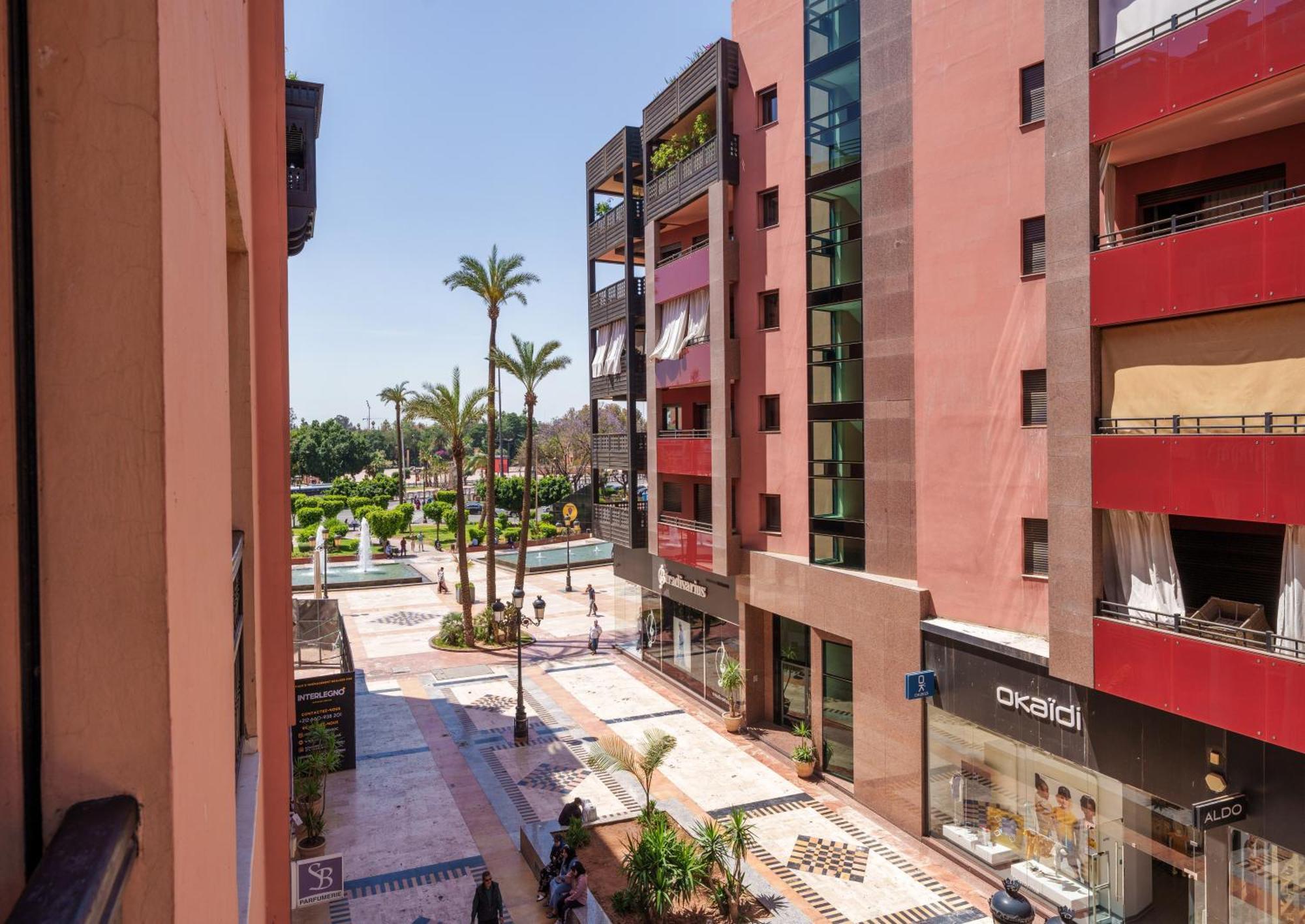 Appartement Chic Gueliz Plaza Avec Vue مراكش المظهر الخارجي الصورة