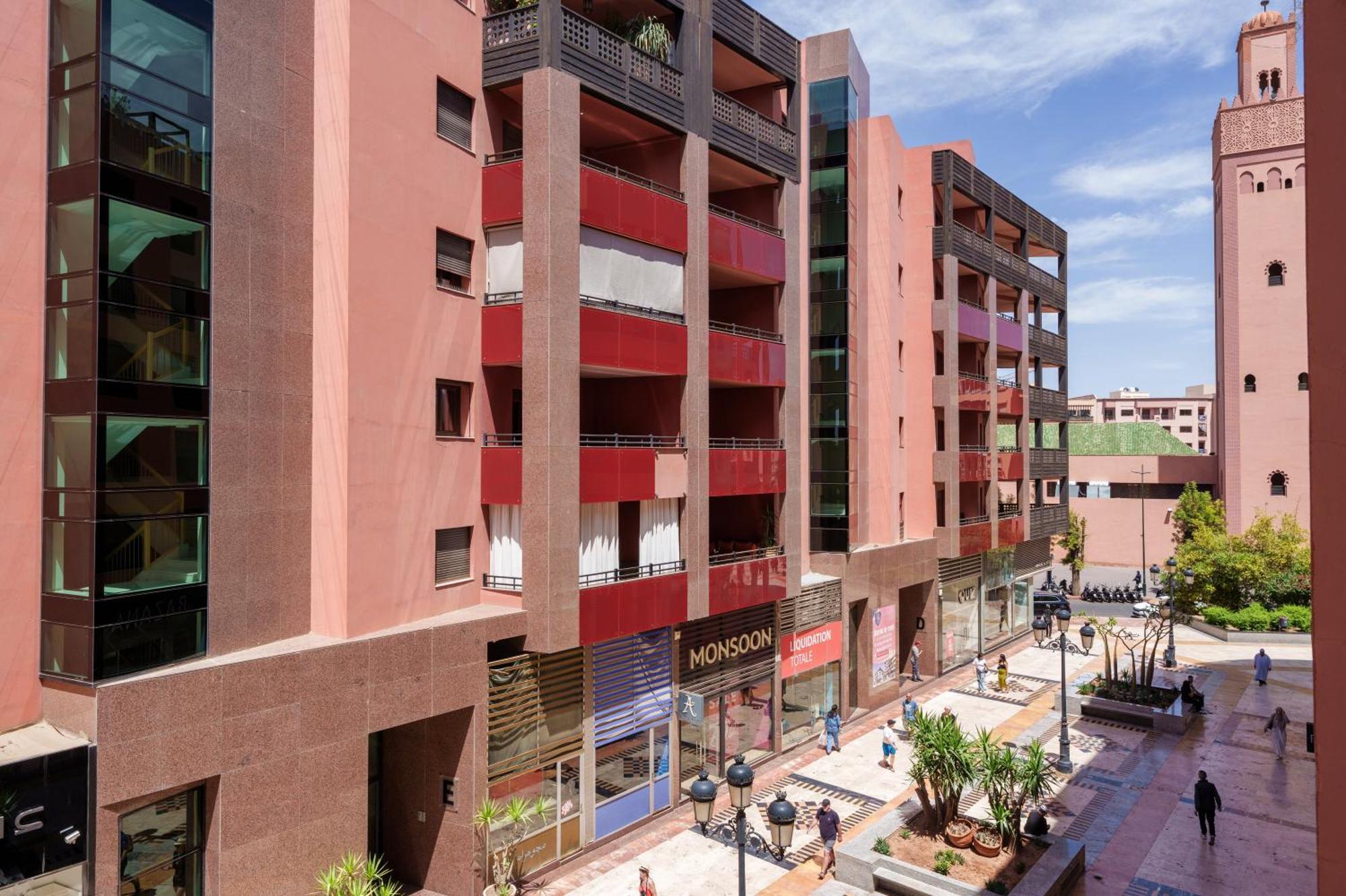 Appartement Chic Gueliz Plaza Avec Vue مراكش المظهر الخارجي الصورة